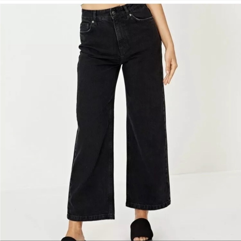 Glassons destroyed wide leg jeans